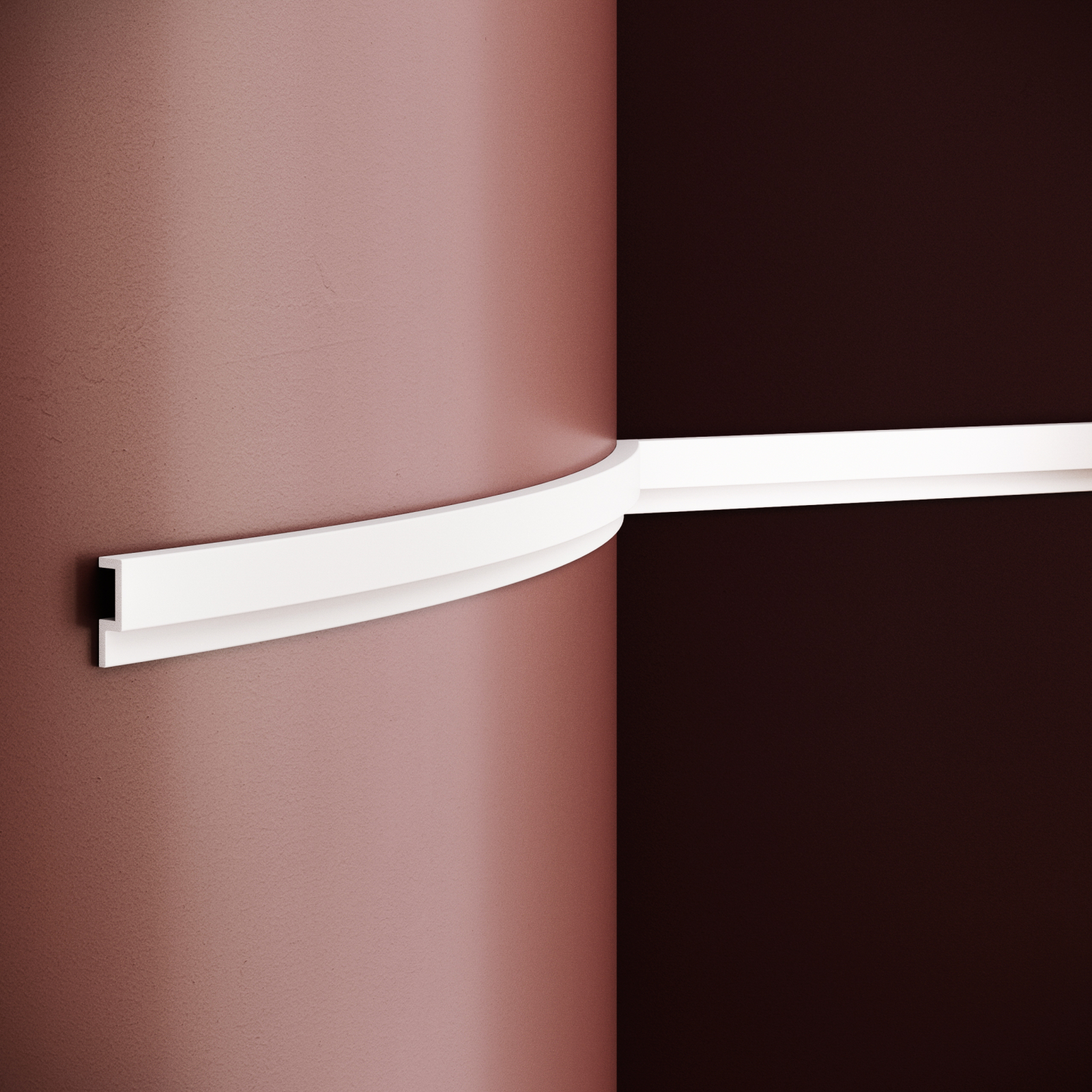 Brau decorativ din polimer rigid B23 - 3.8x1.2x200 cm