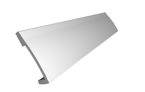 Brau decorativ din polimer rigid B24 - 5x1.3x200 cm