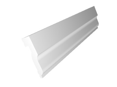 Brau decorativ din polimer rigid B28 - 4.1x1.2x200 cm