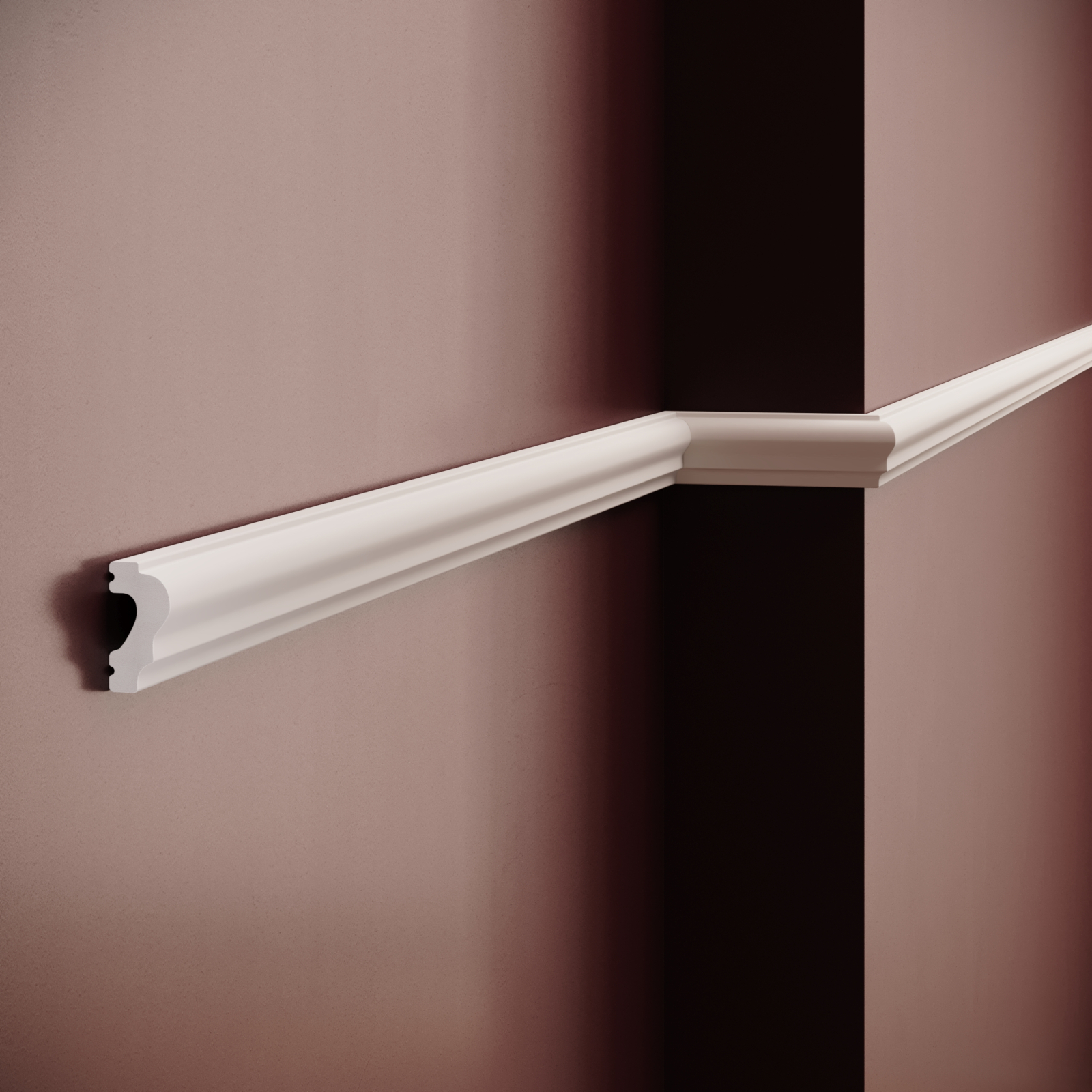 Brau decorativ din polimer rigid B31 - 4x2x200 cm