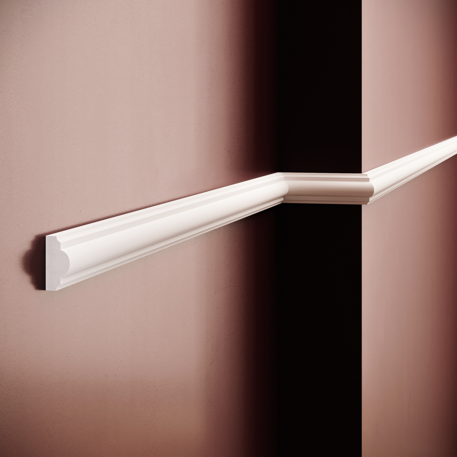 Brau decorativ din polimer rigid B4 - 4x1.9x200 cm