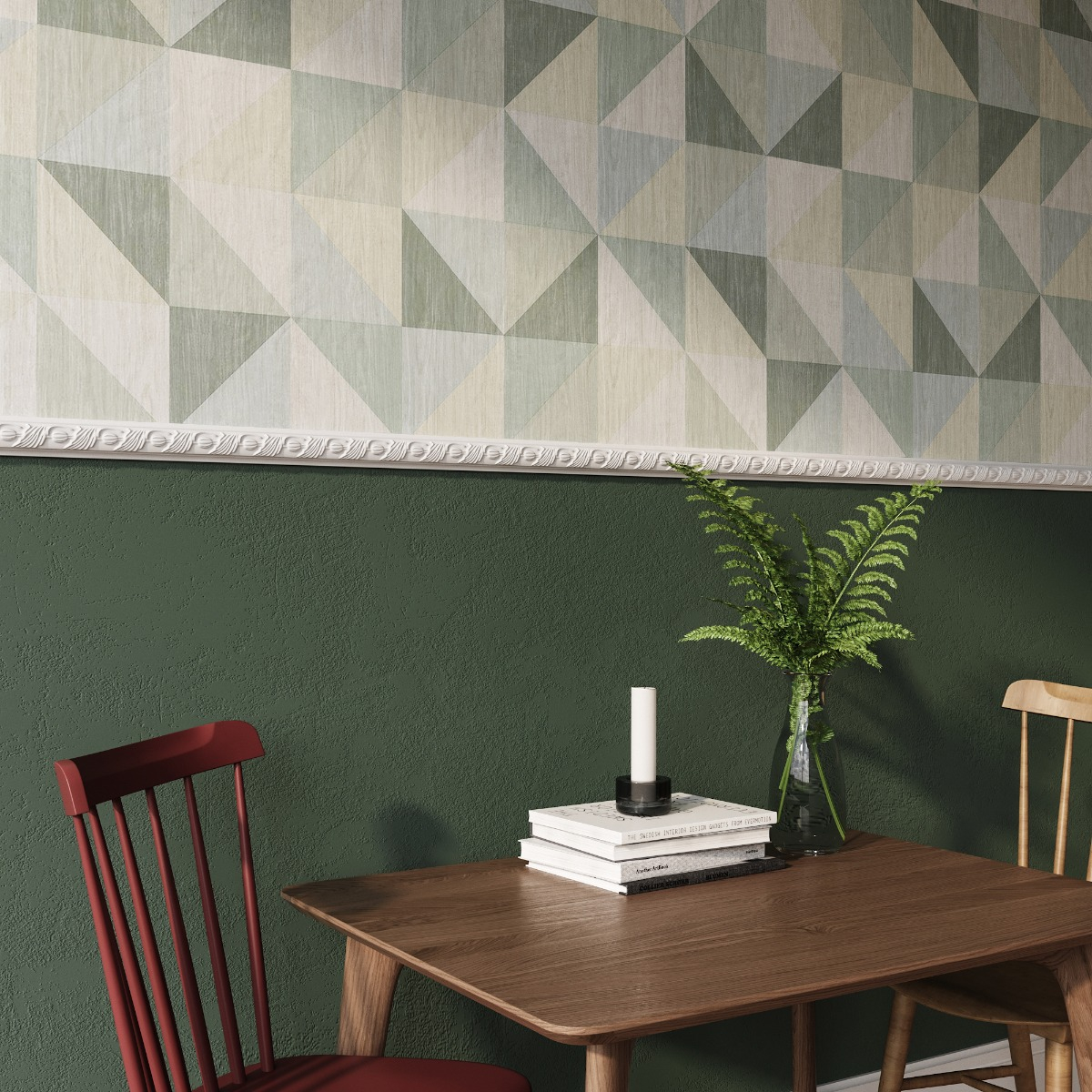 Brau decorativ din polimer rigid B9 - 4.9x2.4x200 cm