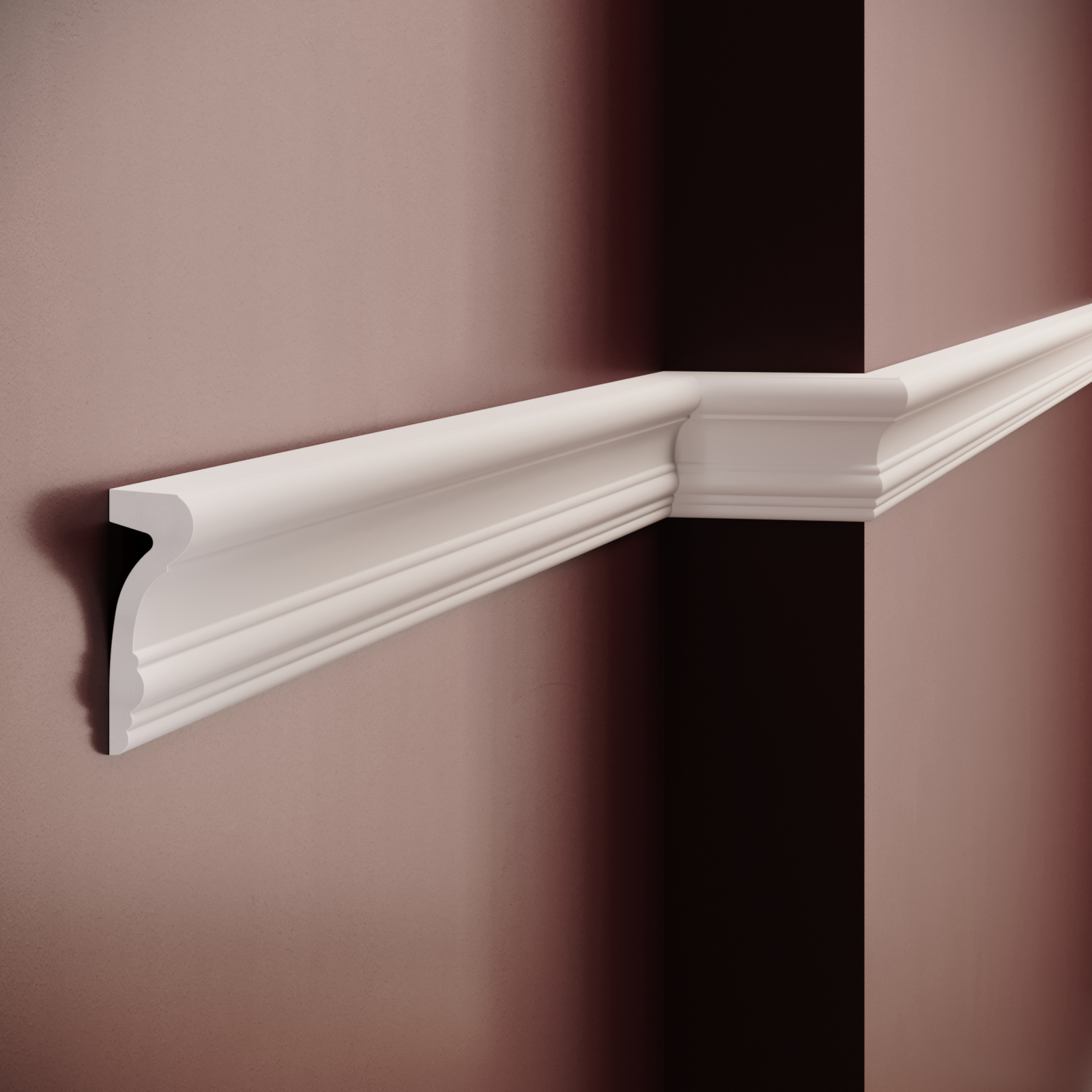 Brau decorativ din poliuretan CR816 - 8.2x2.2x200 cm