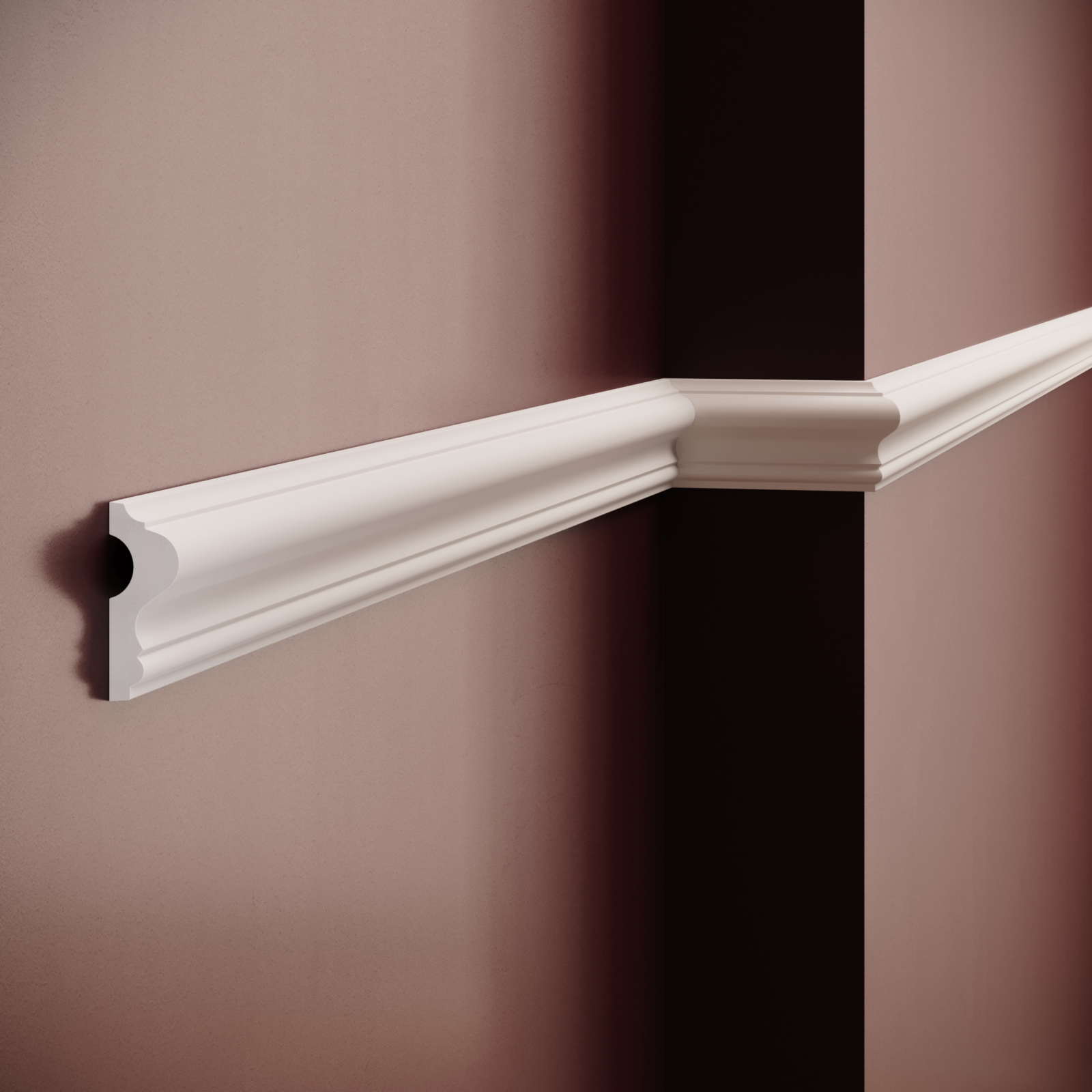 Brau decorativ din poliuretan CR889 - 6.2x2.6x200 cm