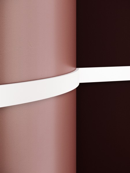 Brau decorativ din poliuretan flexibil B18F - 4.8x1x200 cm