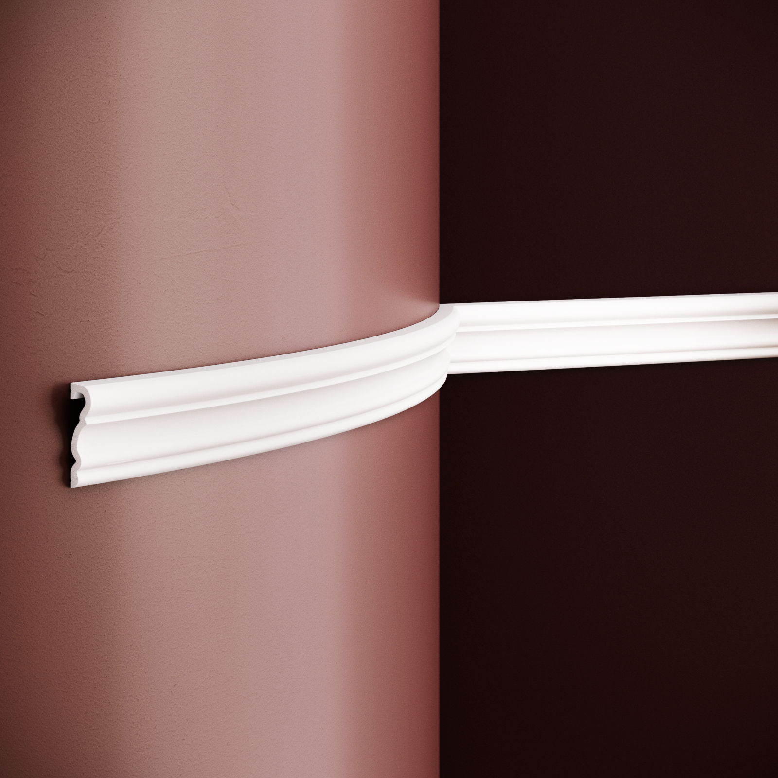 Brau decorativ din poliuretan flexibil B19F - 5.1x1.5x200 cm