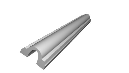 Brau decorativ din poliuretan flexibil B22F - 2.9x1.6x200 cm