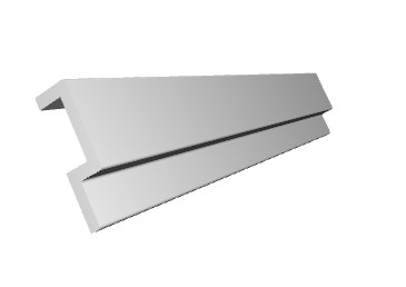 Brau decorativ din poliuretan flexibil B23F - 3.8x1.2x200 cm