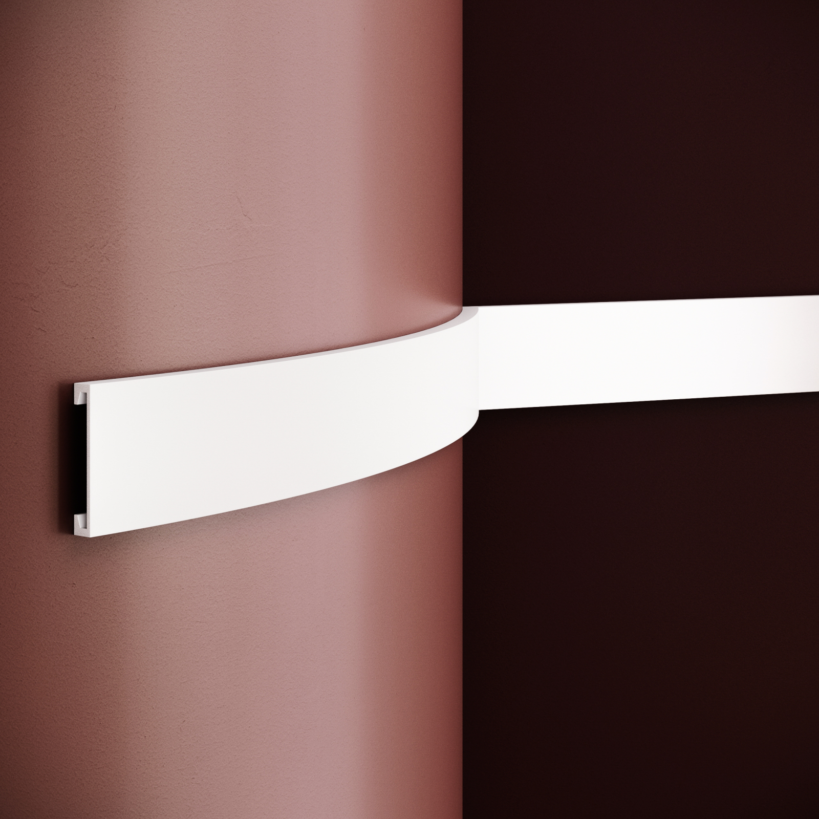 Brau decorativ din poliuretan flexibil B25F - 7x1.2x200 cm