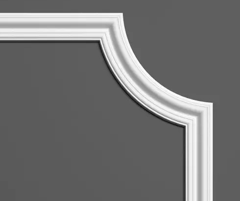 Chenar decorativ din poliuretan B10-1 - 17x17x1.6 cm