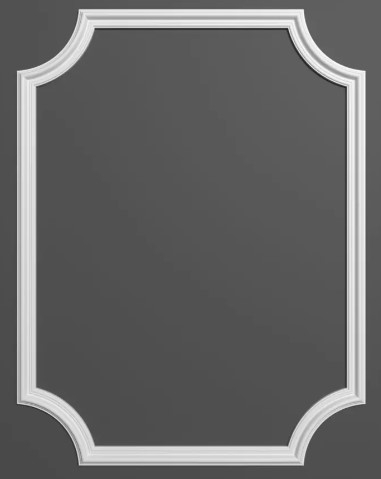 Chenar decorativ din poliuretan B10-1 - 17x17x1.6 cm