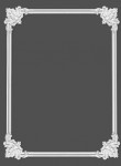 Chenar decorativ din poliuretan B10-2 - 22x22x1.6 cm