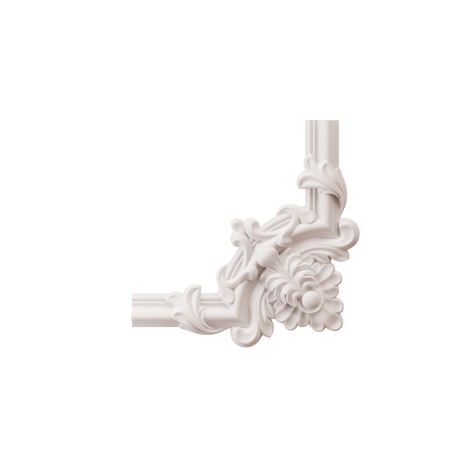 Chenar decorativ din poliuretan B10-2 - 22x22x1.6 cm