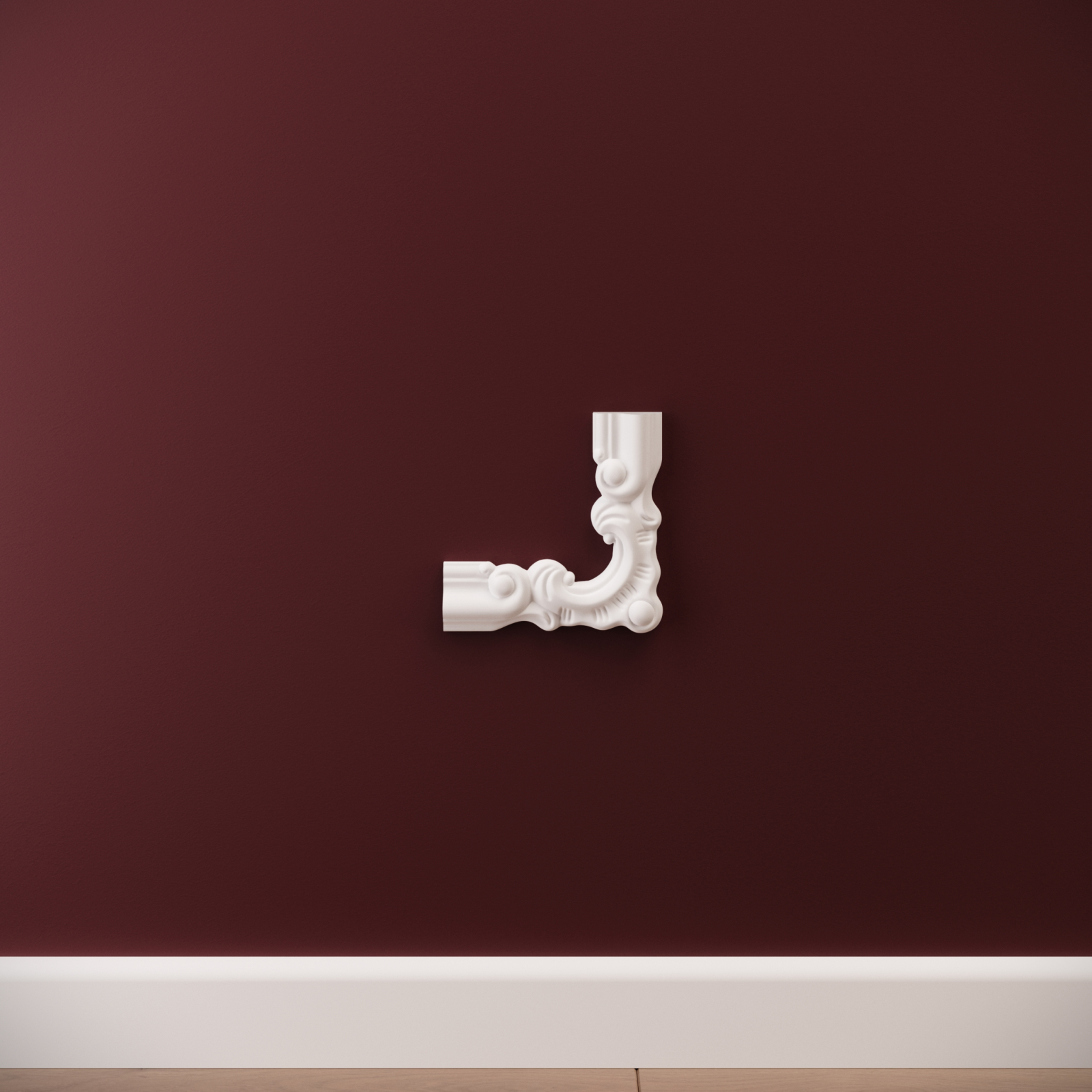 Chenar decorativ din poliuretan B10-3 - 10.7x10.7x1.6 cm