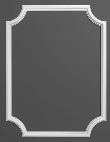 Chenar decorativ din poliuretan B16-1 - 20.5x20.5x2 cm