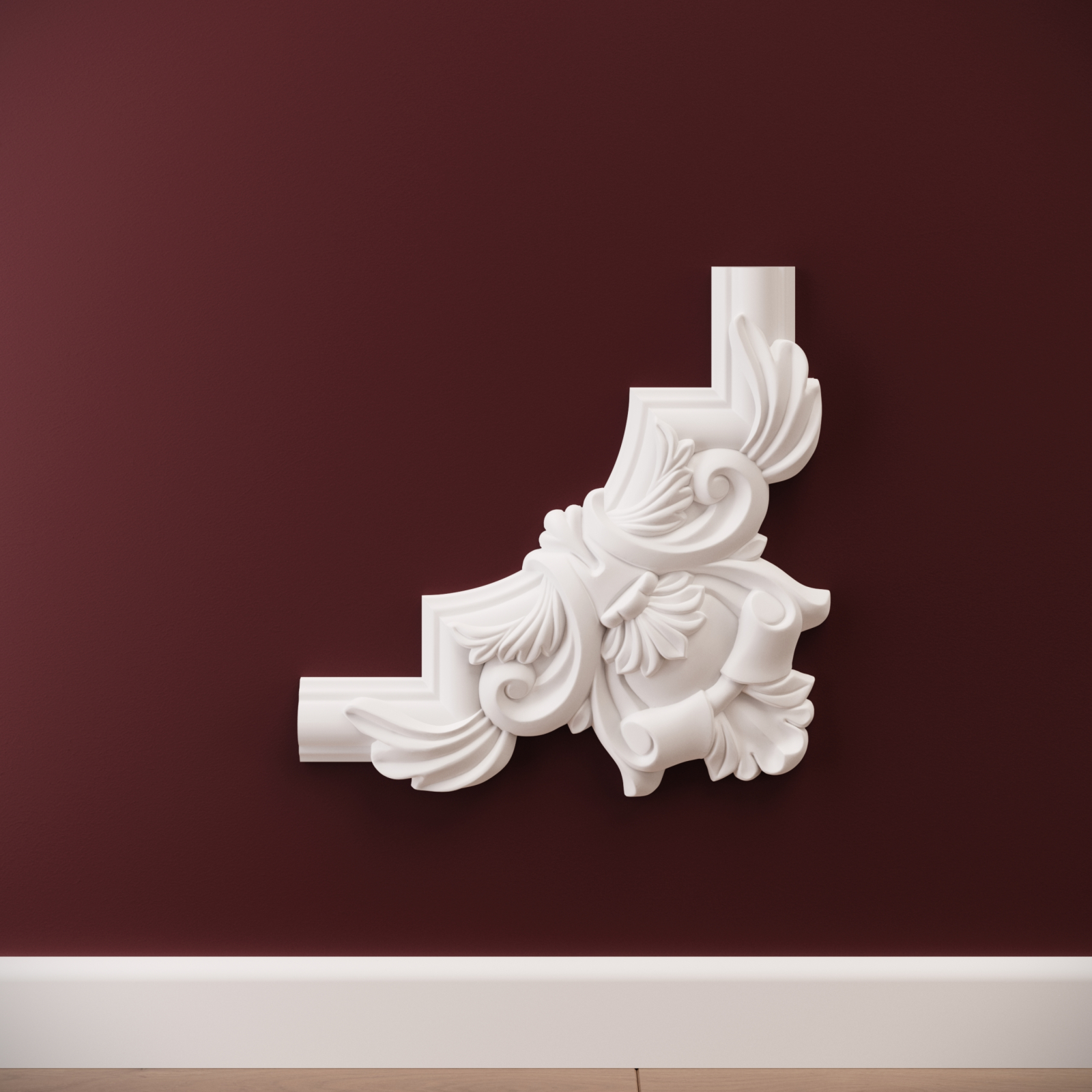 Chenar decorativ din poliuretan B16-2 - 26.5x26.5x2 cm