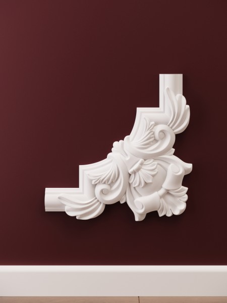 Chenar decorativ din poliuretan B16-2 - 26.5x26.5x2 cm