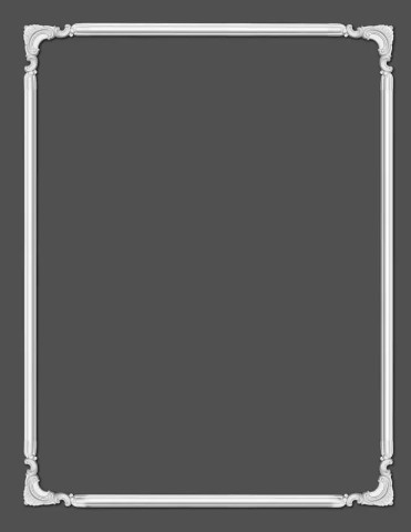 Chenar decorativ din poliuretan B16-3 - 22x22x2 cm