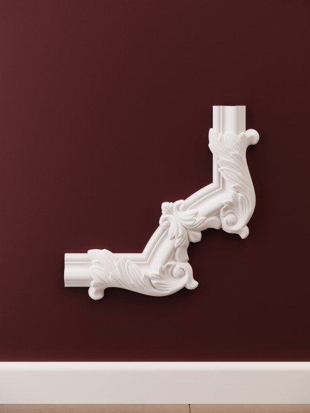 Chenar decorativ din poliuretan B17-2 - 25.8x25.8x1.7 cm cm