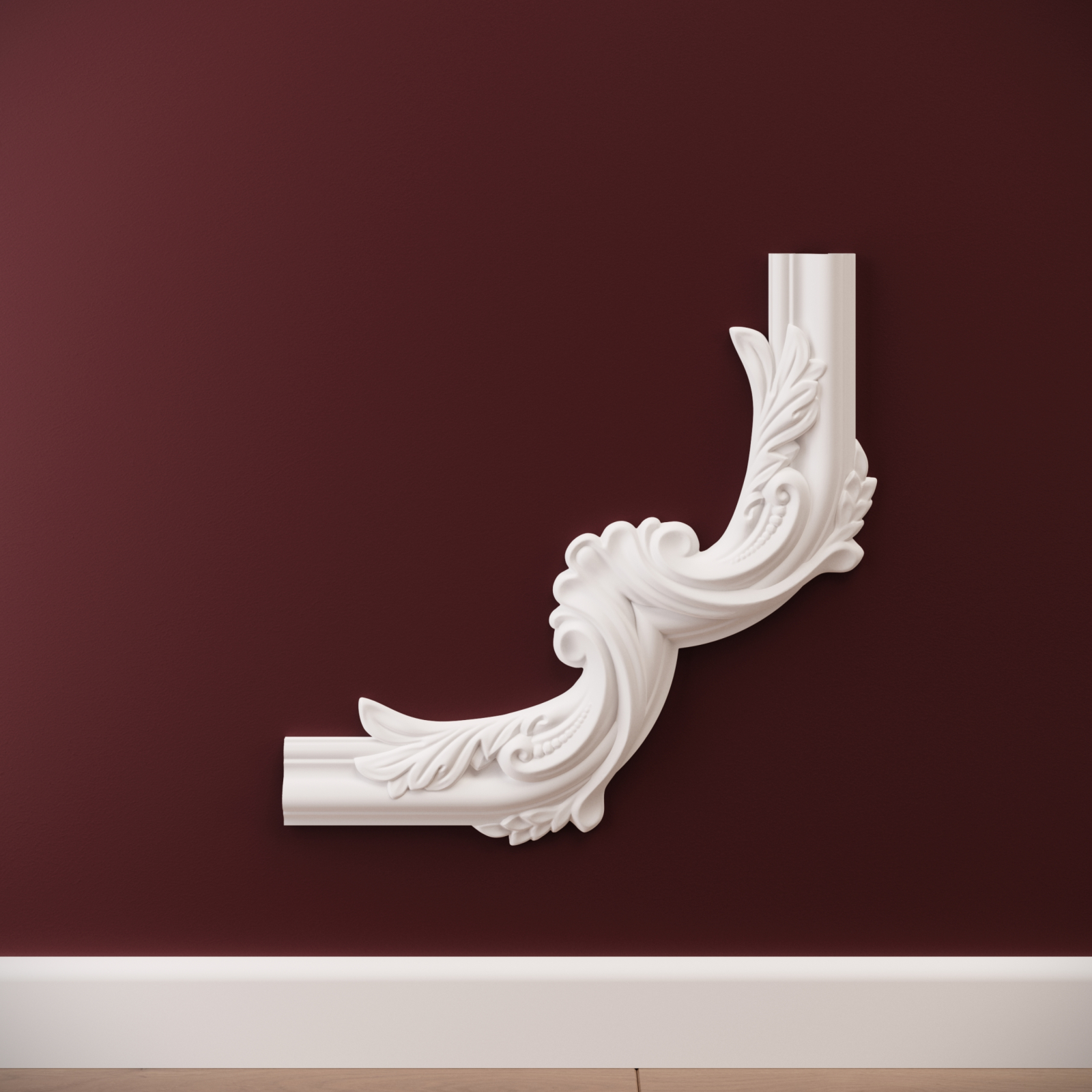 Chenar decorativ din poliuretan B17-3 - 29.6x29.6x1.7 cm