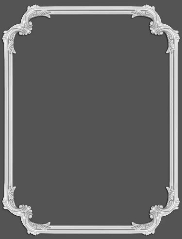 Chenar decorativ din poliuretan B17-3 - 29.6x29.6x1.7 cm