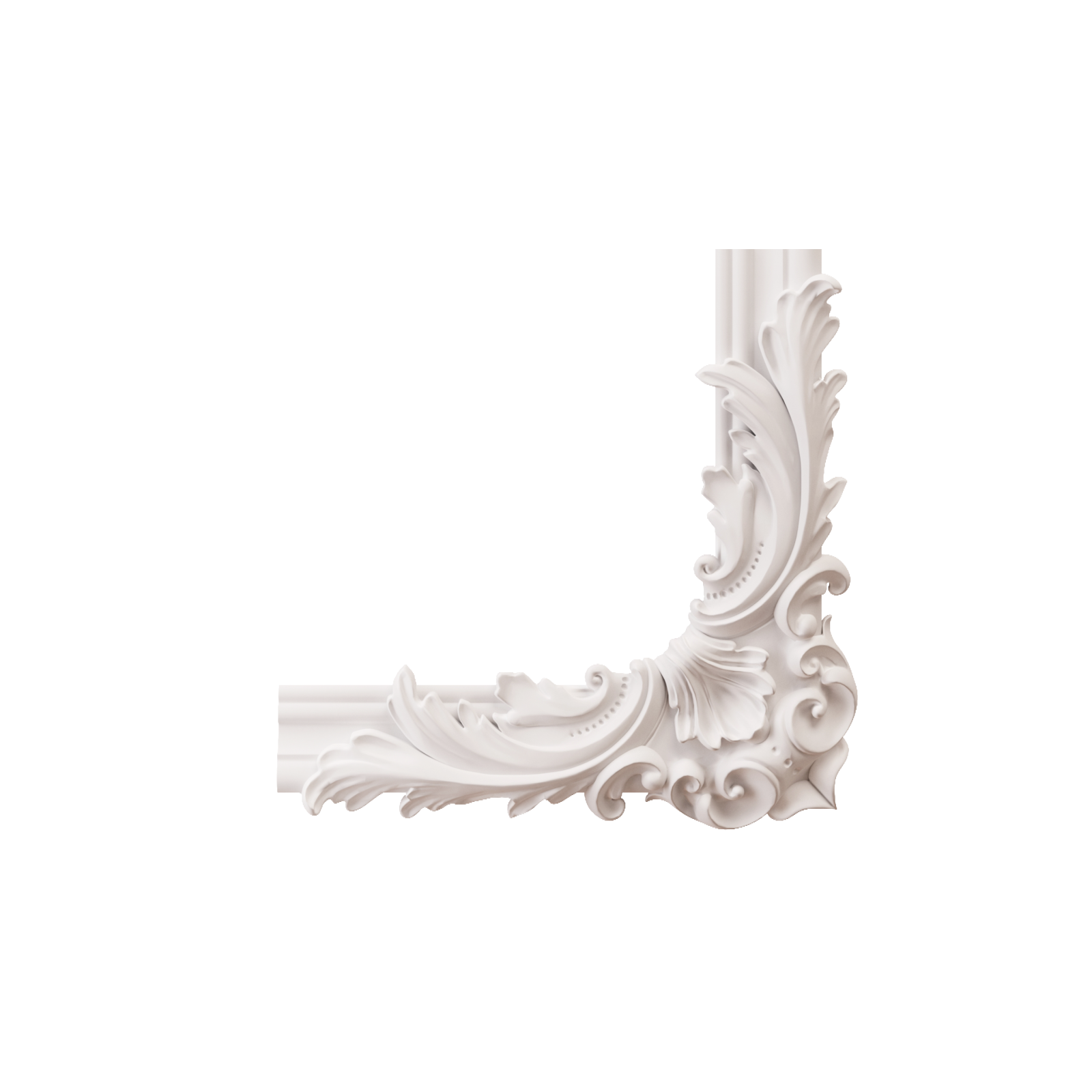 Chenar decorativ din poliuretan B19-2 - 28x28x3 cm