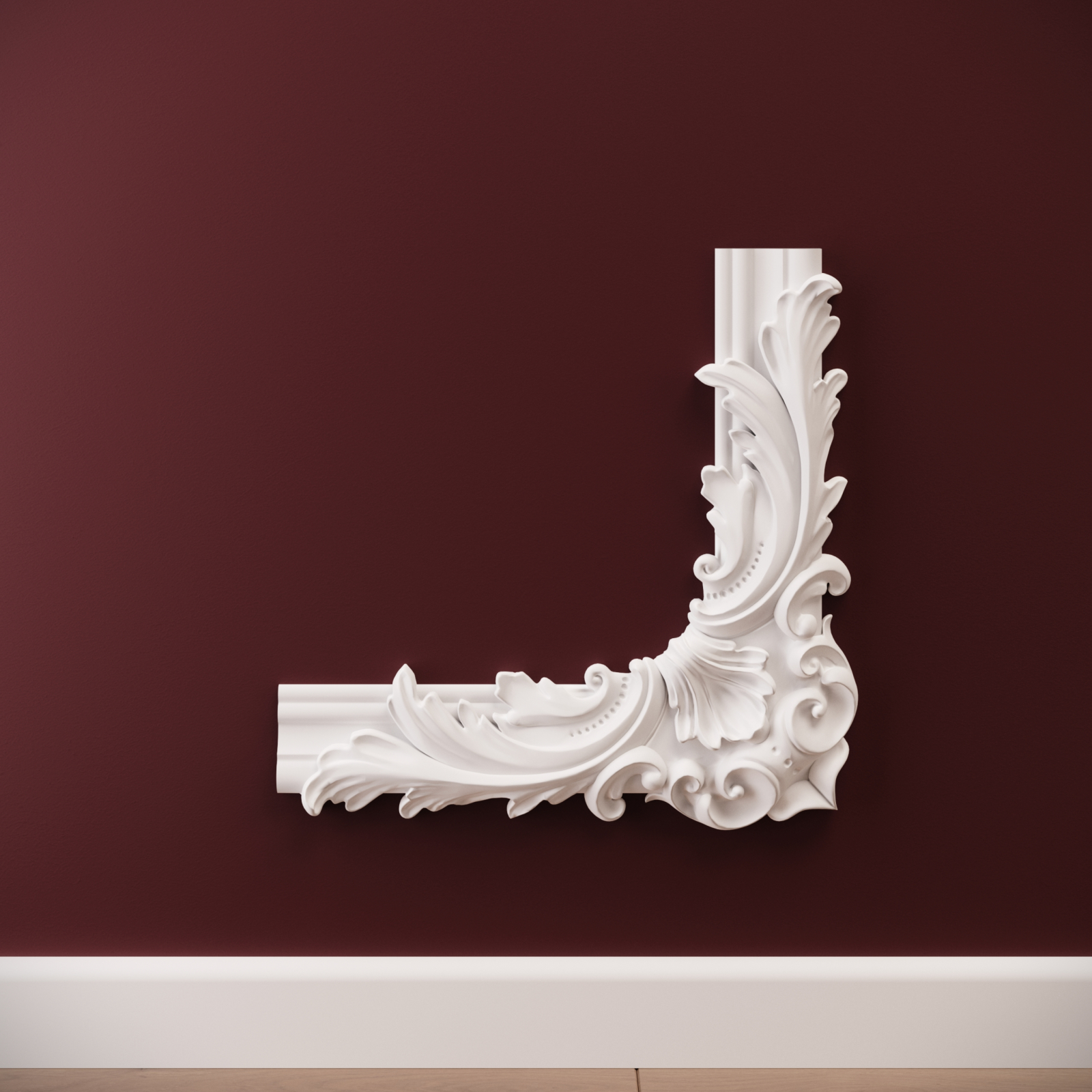 Chenar decorativ din poliuretan B19-2 - 28x28x3 cm