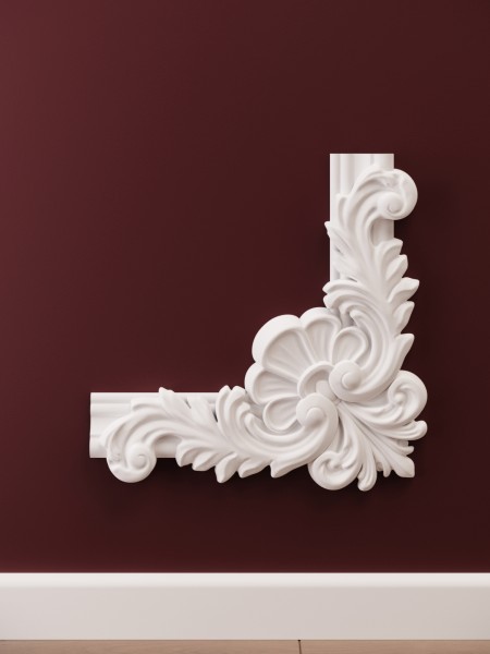 Chenar decorativ din poliuretan B19-3 - 26.8x26.8x3 cm