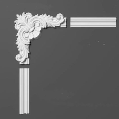 Chenar decorativ din poliuretan B19-3 - 26.8x26.8x3 cm