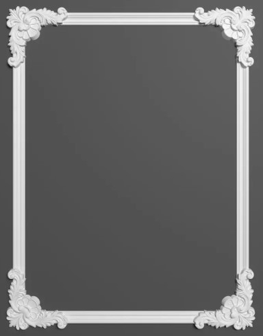 Chenar decorativ din poliuretan B19-3 - 26.8x26.8x3 cm