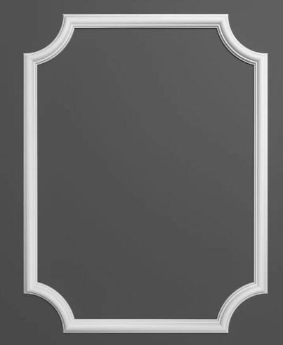 Chenar decorativ din poliuretan B21-1 - 15.1x15.1x1.2 cm