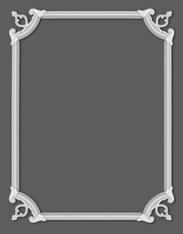 Chenar decorativ din poliuretan B22-2 - 18x18x1.6 cm