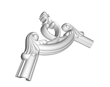 Chenar decorativ din poliuretan B22-2 - 18x18x1.6 cm