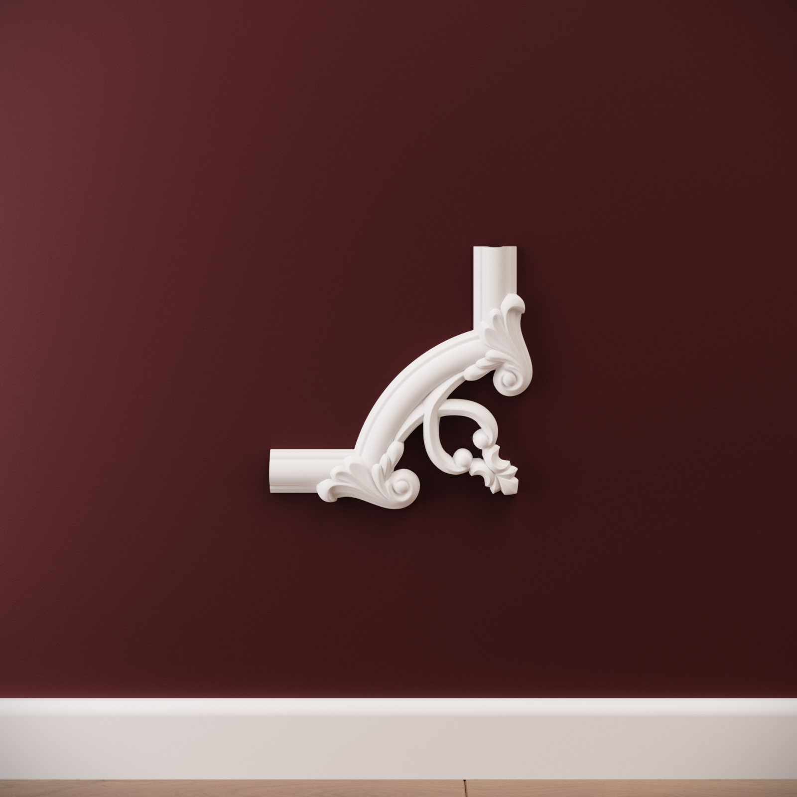 Chenar decorativ din poliuretan B22-2 - 18x18x1.6 cm