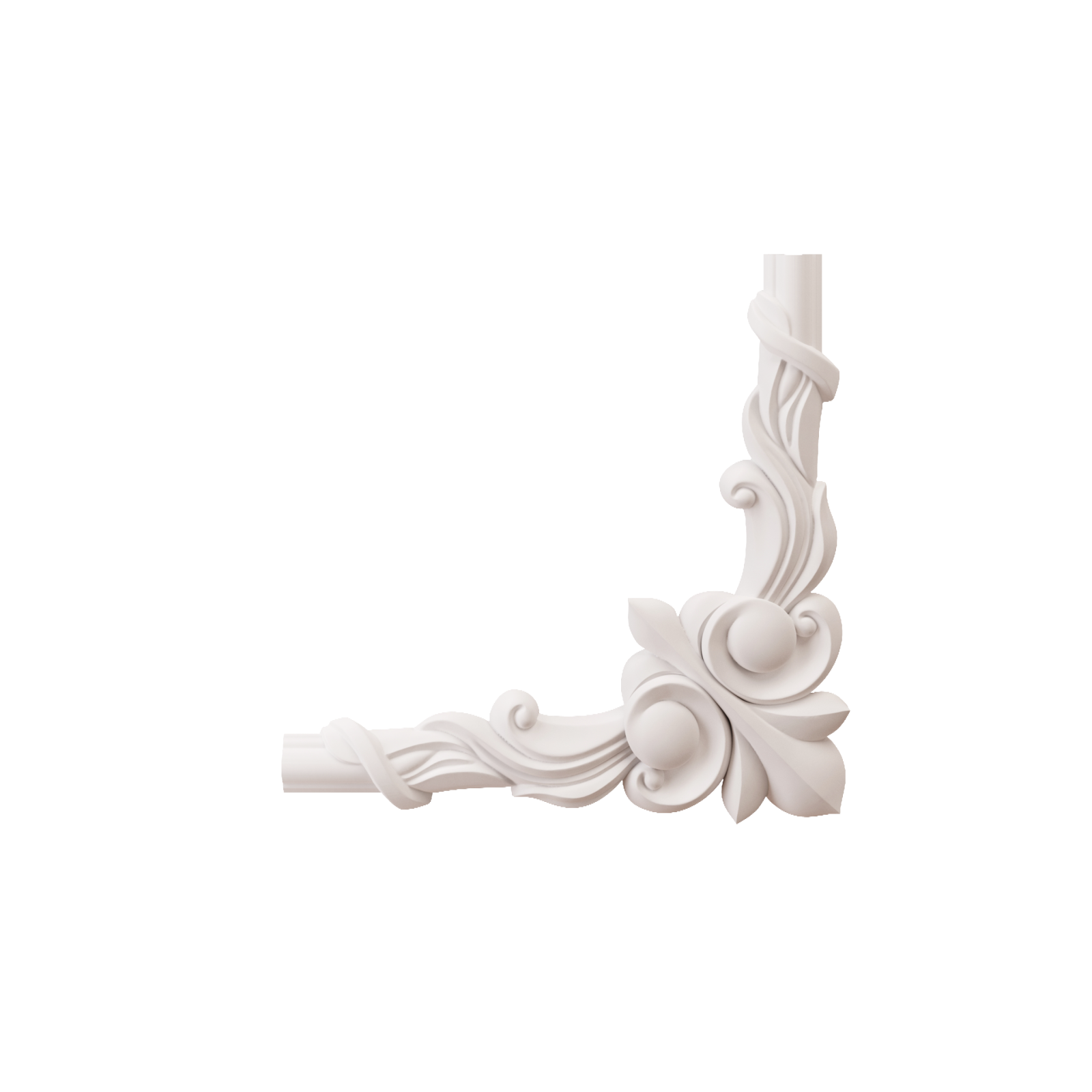 Chenar decorativ din poliuretan B22-3 - 28x28x1.6 cm