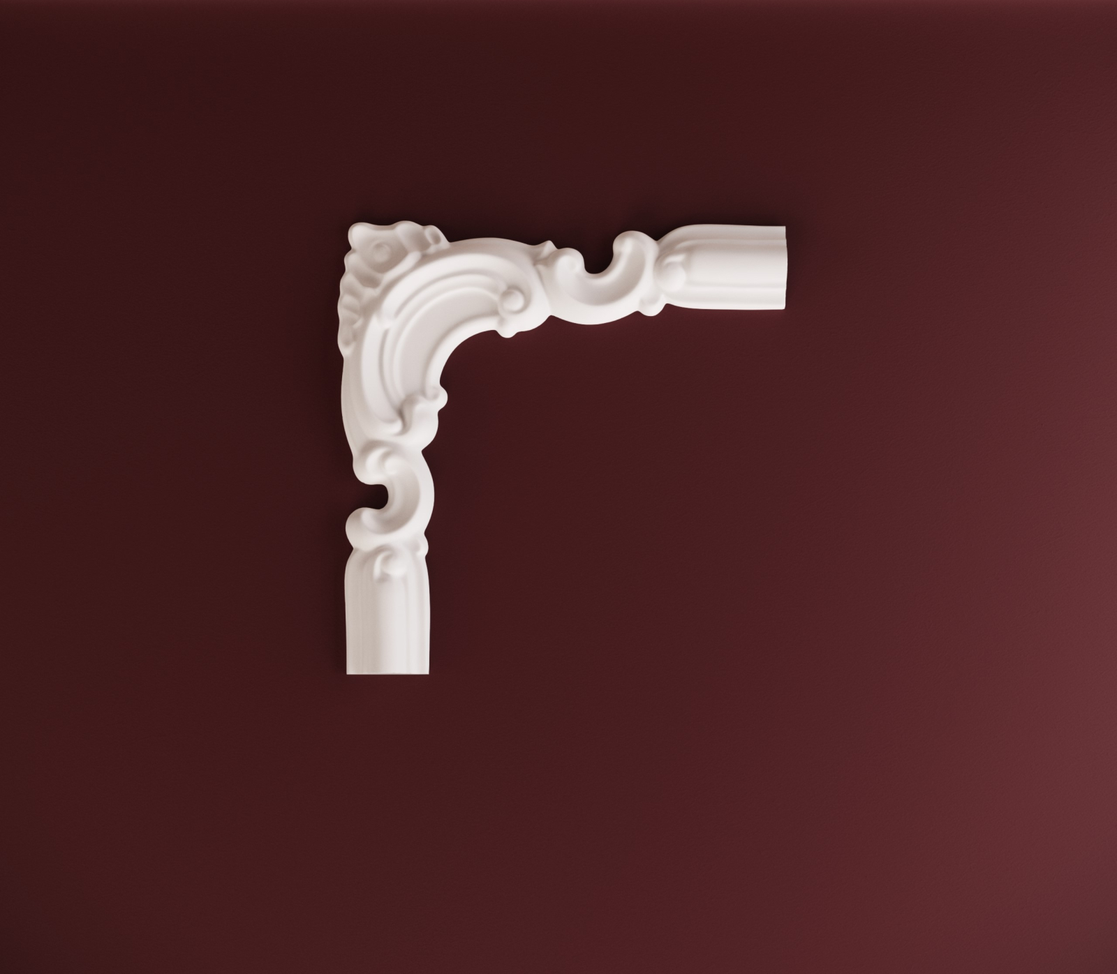 Chenar decorativ din poliuretan CR810BL - 20x1.8x19 cm