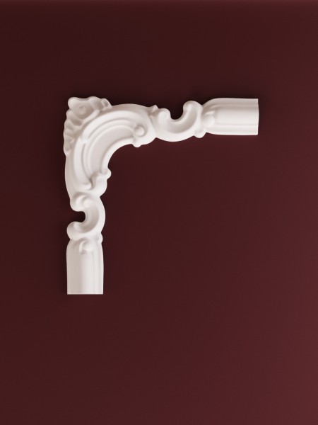 Chenar decorativ din poliuretan CR810BL - 20x1.8x19 cm