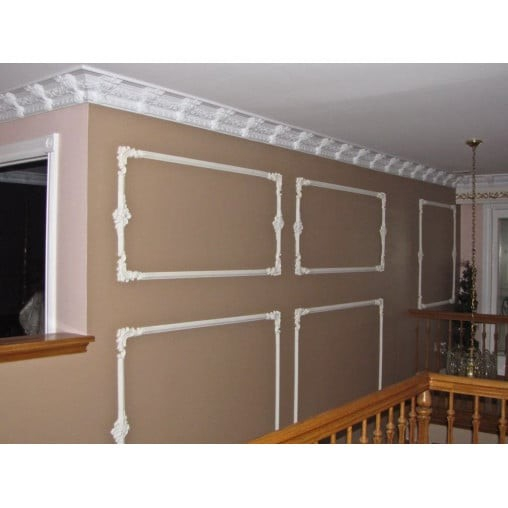 Chenar decorativ din poliuretan CR810BR - 20x1.8x19 cm