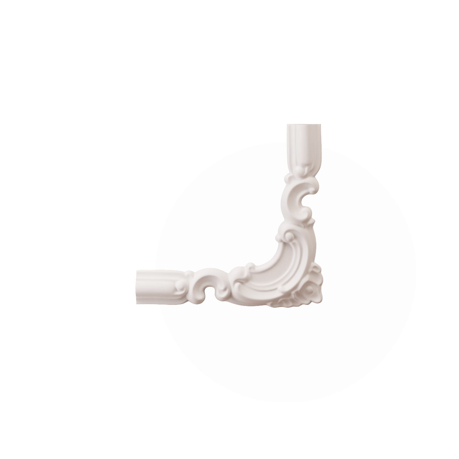 Chenar decorativ din poliuretan CR810BR - 20x1.8x19 cm