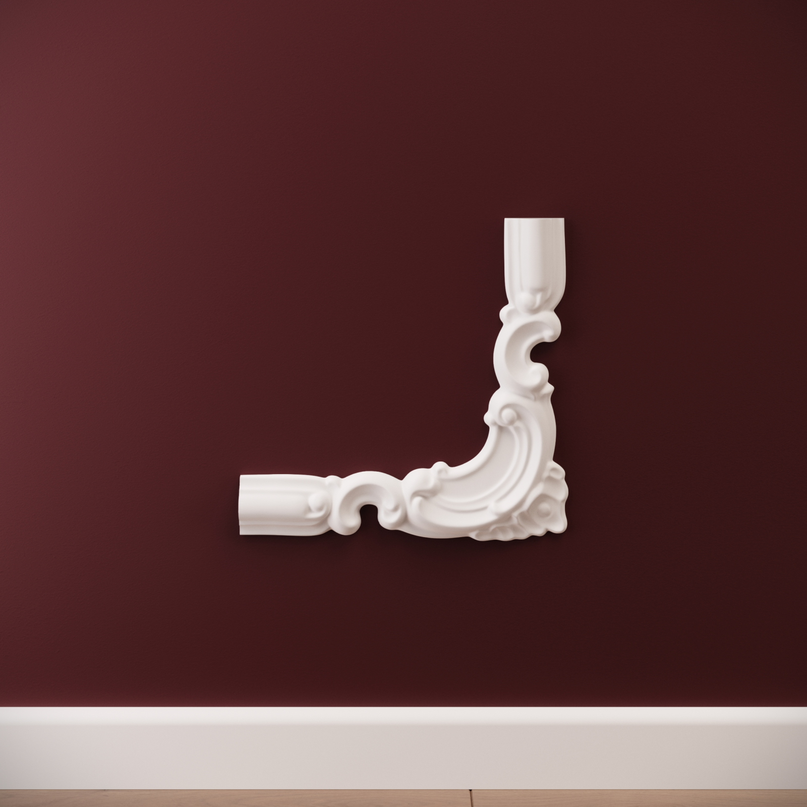 Chenar decorativ din poliuretan CR810BR - 20x1.8x19 cm