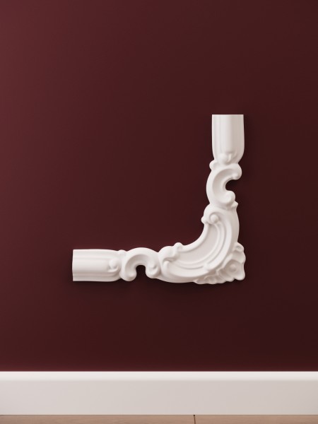 Chenar decorativ din poliuretan CR810BR - 20x1.8x19 cm