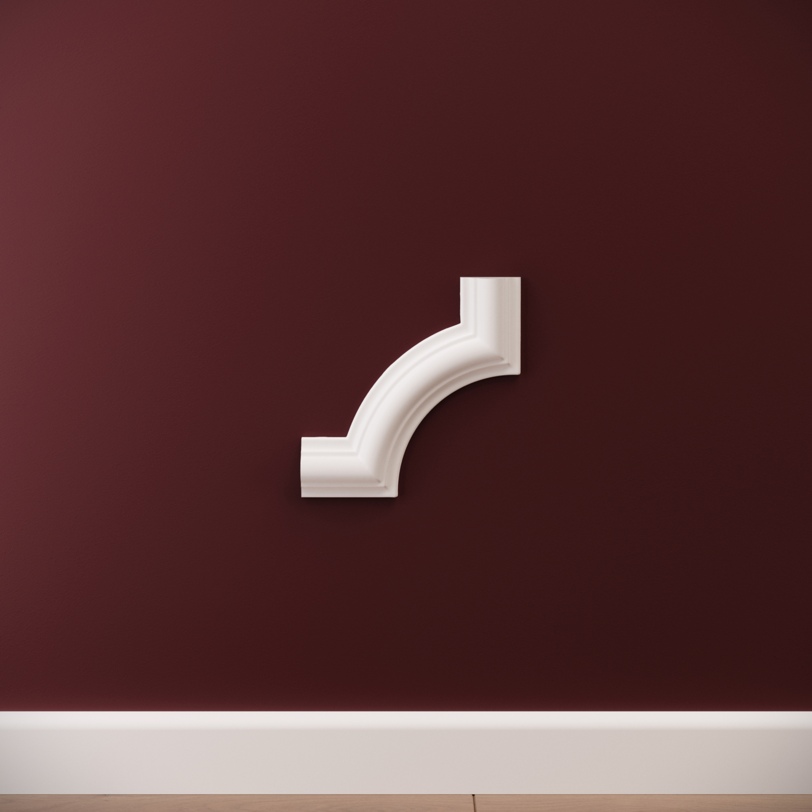 Chenar decorativ din poliuretan CR810C - 14.5x1.8x14.5 cm