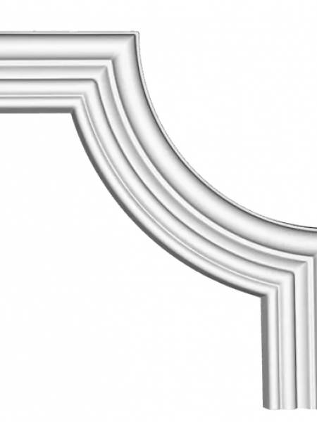 Coltar decorativ din poliuretan CR818A - 20.5x20.5x2 cm