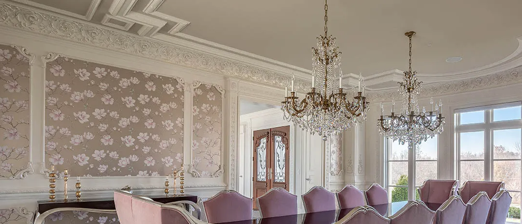 Coltar decorativ din poliuretan CR818B - 30x30x2.8 cm