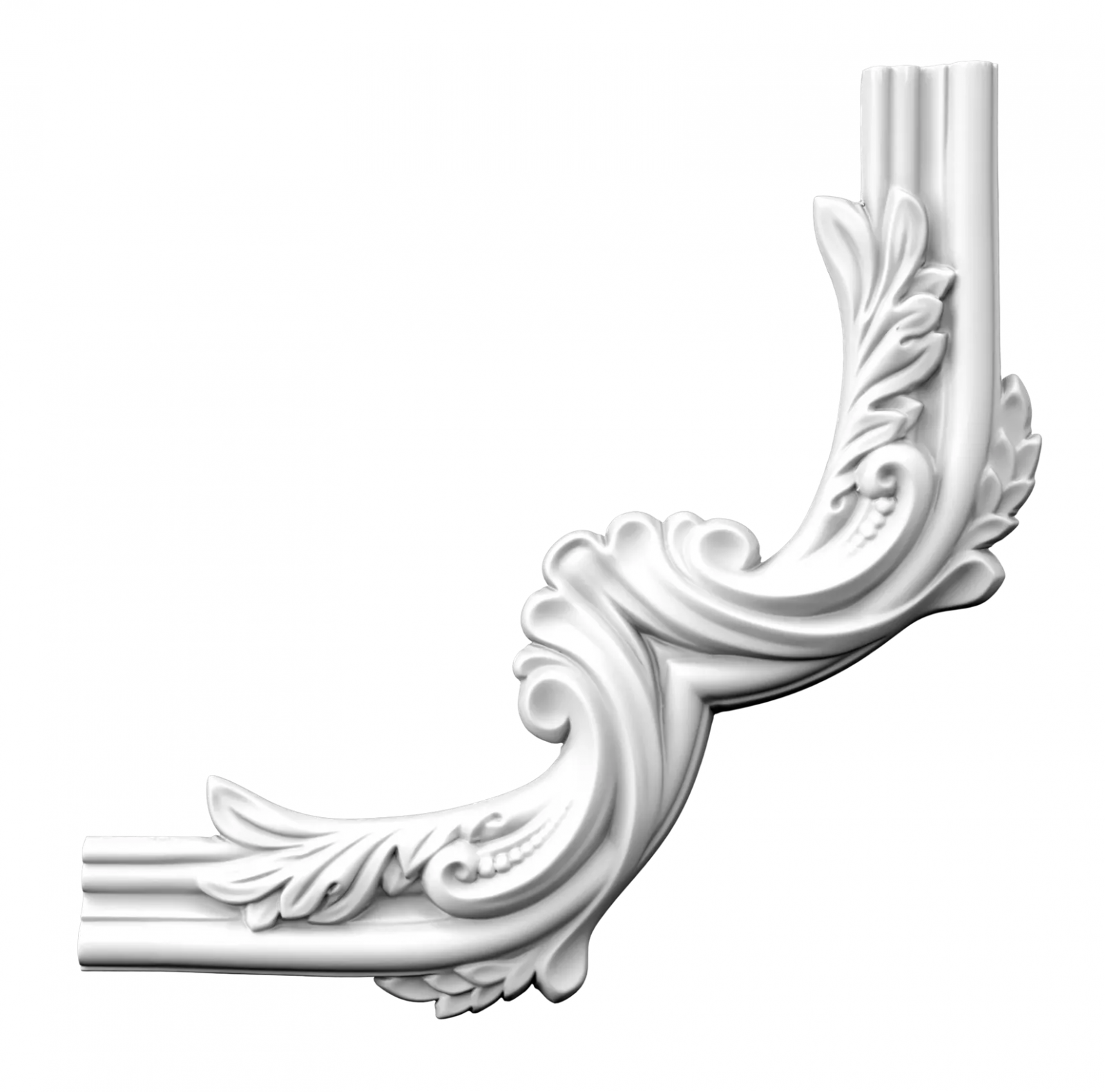 Coltar decorativ din poliuretan CR818B - 30x30x2.8 cm