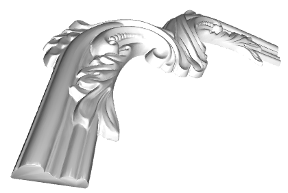 Coltar decorativ din poliuretan CR818B - 30x30x2.8 cm