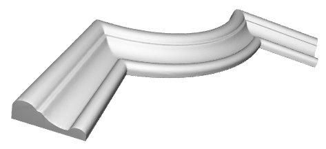 Coltar decorativ din poliuretan CR863B - 18x18x1.5 cm