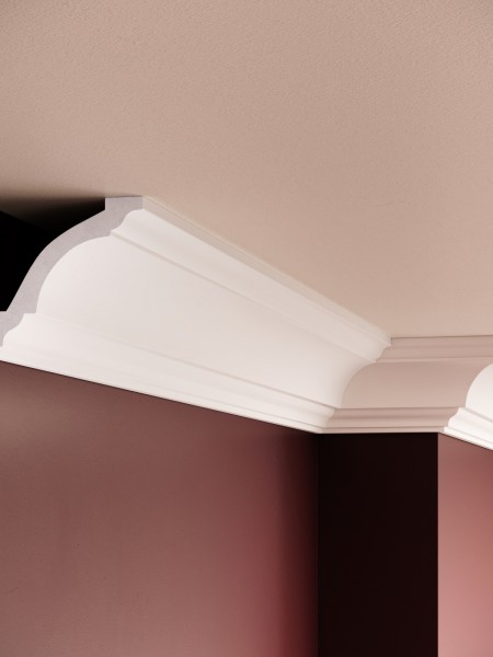 Cornisa decorativa din polimer rigid C14 - 7.8x8.4x200 cm