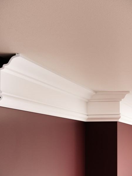 Cornisa decorativa din polimer rigid C19 - 9.7x4.8x200 cm