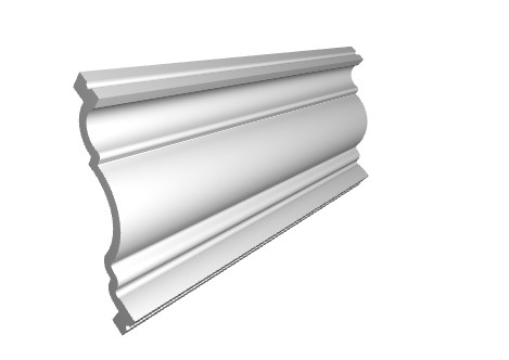 Cornisa decorativa din polimer rigid C22 - 6.5x7x200 cm